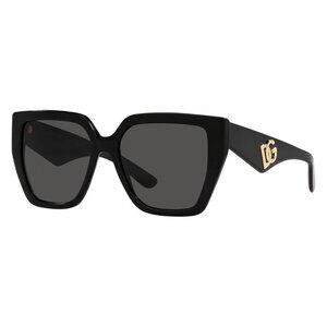 New Dolce & Gabbana Black Butterfly Crossed DG4438 501/87 Sunglasses | DG Crosse